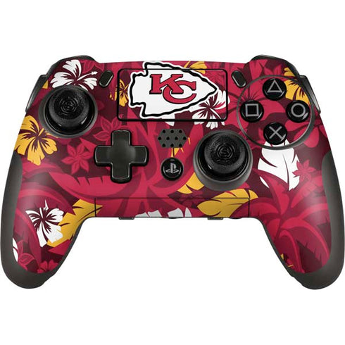 NFL Kansas City Chiefs Tropical Print PlayStation Scuf Vantage 2 Controller Skin